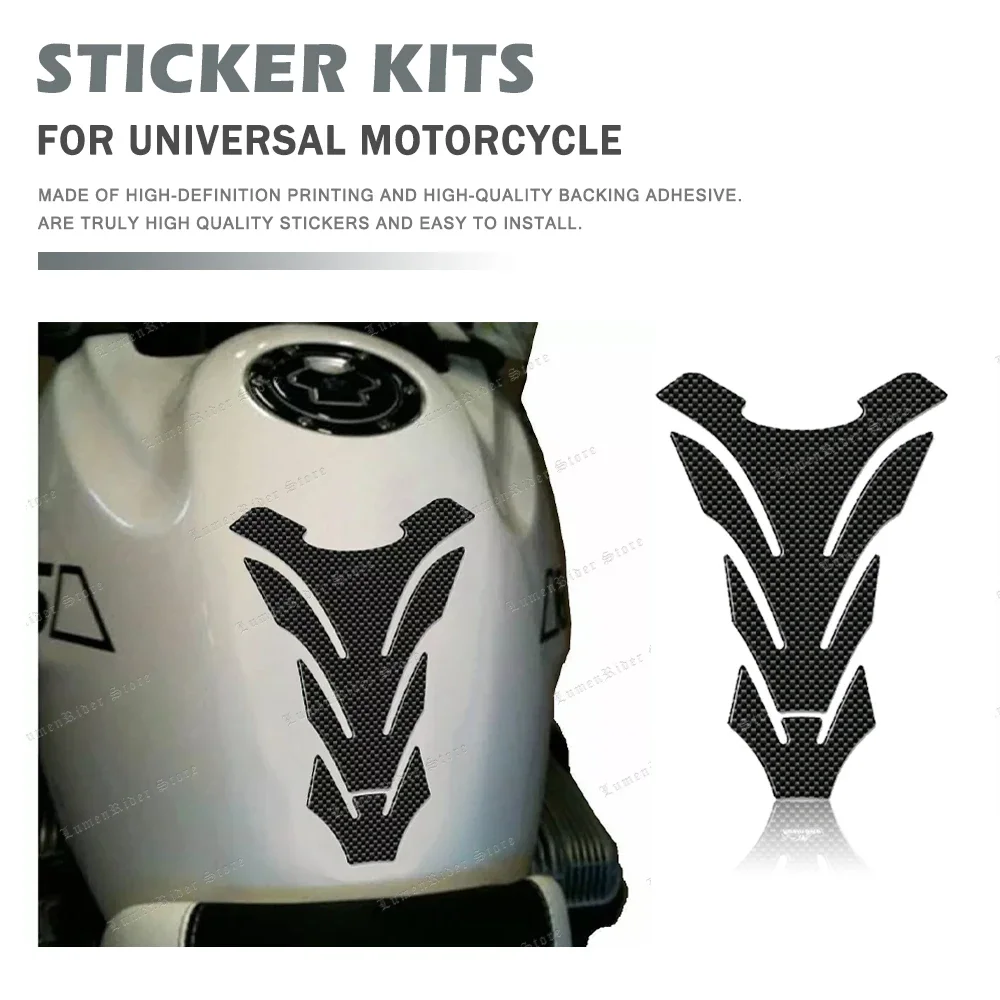 

3D Carbon Fiber Fishbone Stickers Car Motorcycle Tank Pad Tankpad Protector For Motorcycle Universal Fishbone