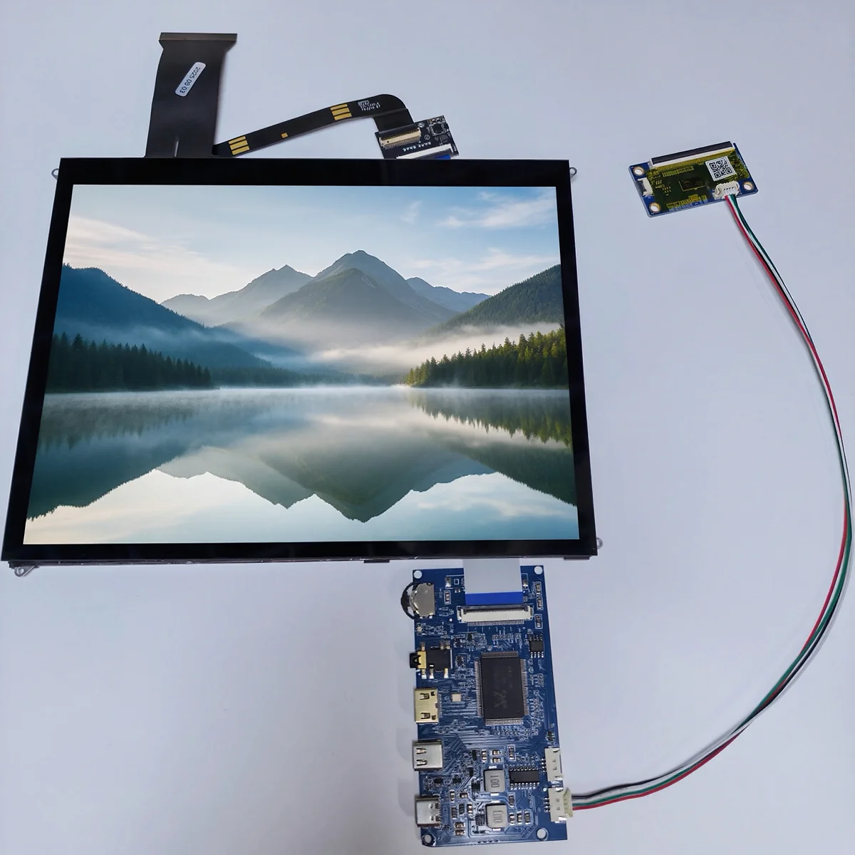 9.7 Inch Touch Screen Display Module - 2K IPS 2048x1536 HDMI Type C USB 5V Powered for Raspberry Pi Monitors