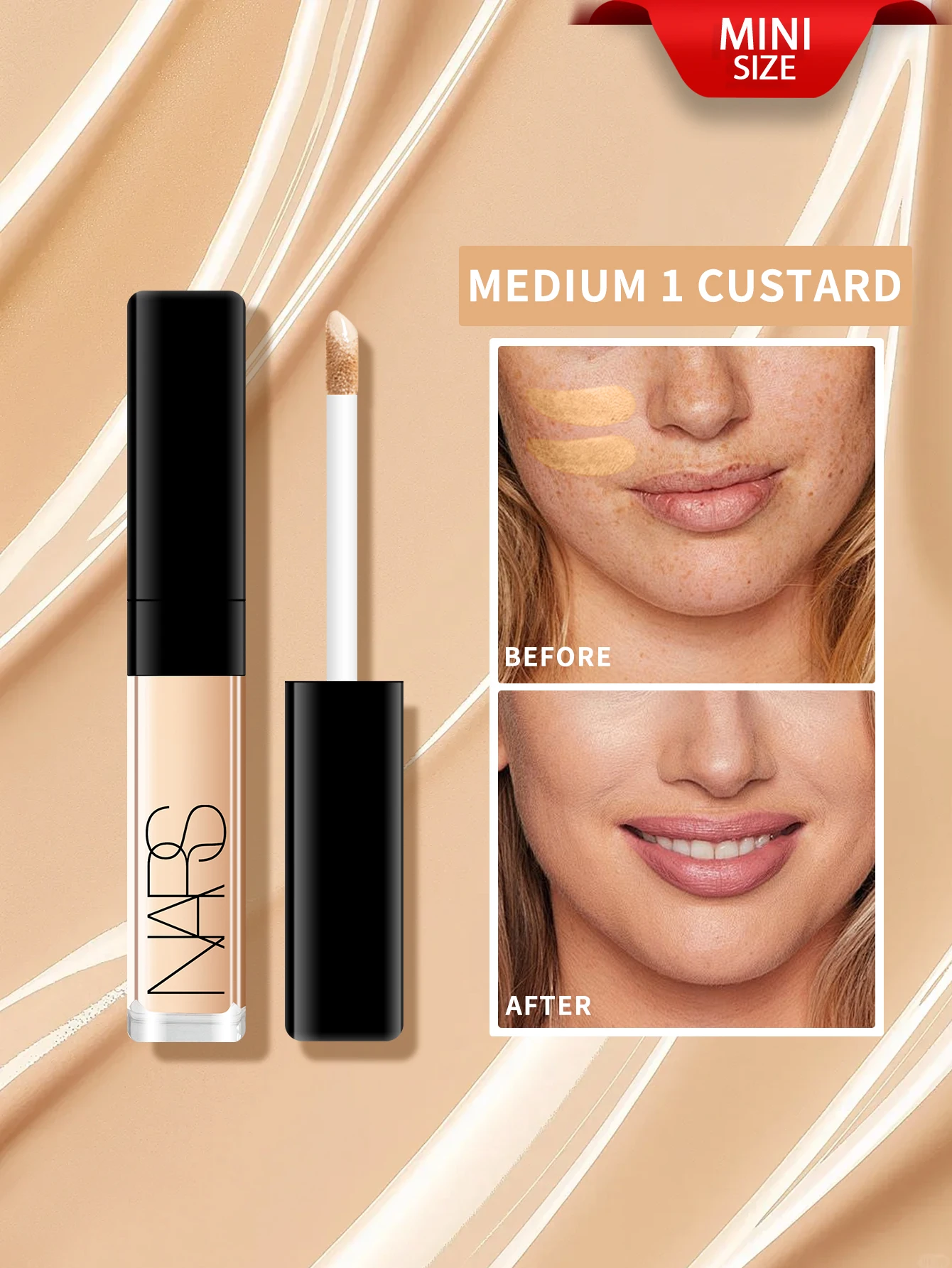 

Nars Radiant Creamy Concealer # Ваниль # Custard - 0,05 унции./1,4 мл Мини-размер