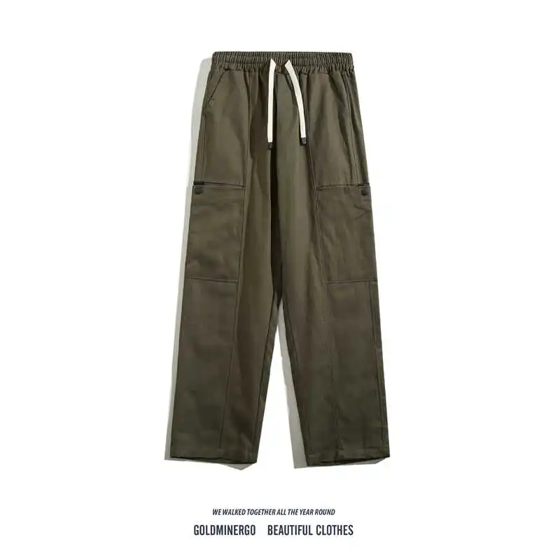 

Мужские рабочие брюки в стиле ретро в японском стиле, весенне-осенние свободные широкие брюки с несколькими цветами, повседневные длинные брюки, модные и ручные...