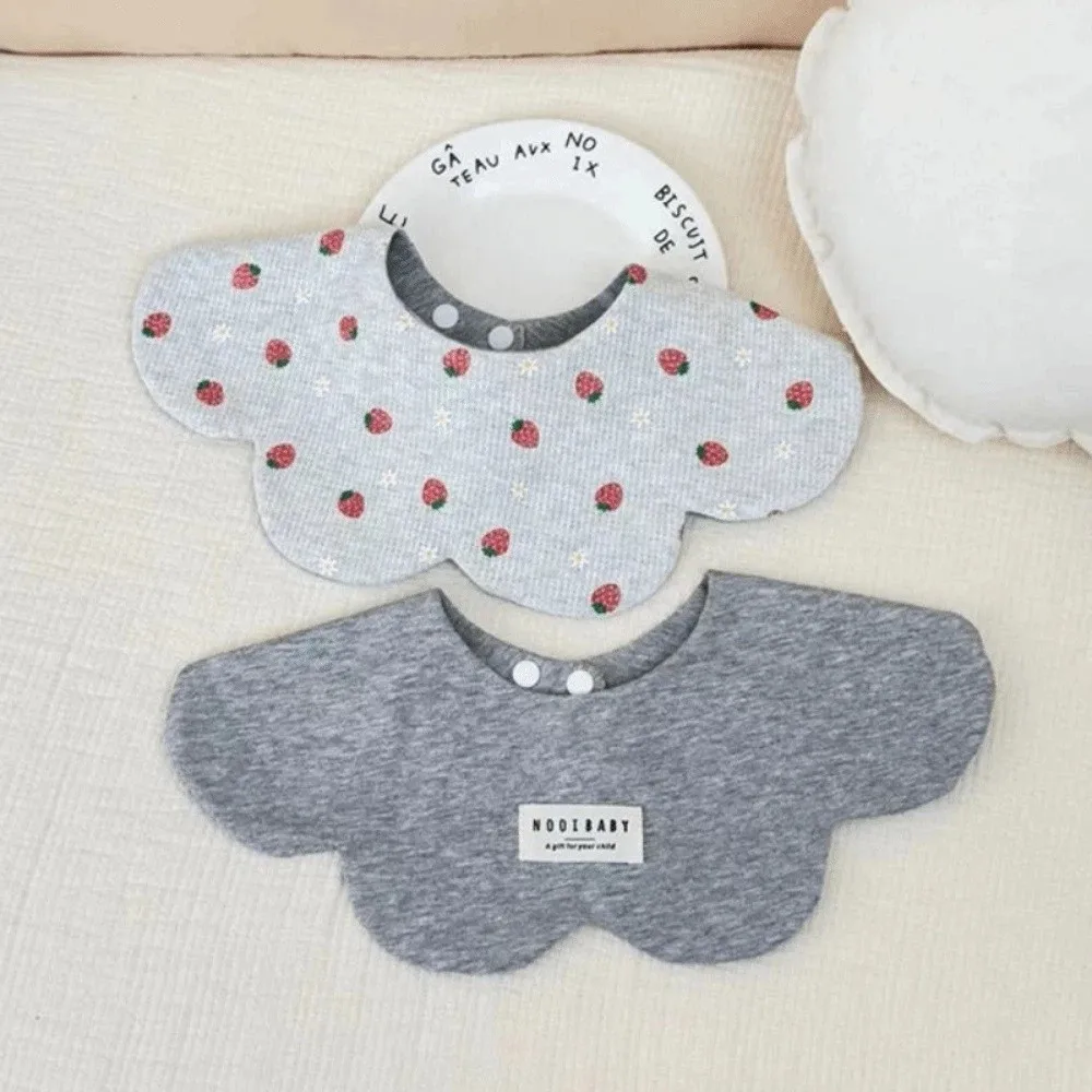 

Easy To Wear Cartoon Baby Feeding Bib Cotton Soft Texture Baby Drool Bib Absorbent Skin-friendly Cute Saliva Towel Newborn Care