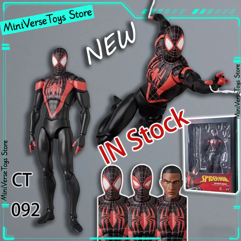 

In Stock Ct Toy Spiderman 092 Figure 2099 Spider Man Across The Spider-Verse Miles Morales Shf Action Figure Figurine Toys Gifts
