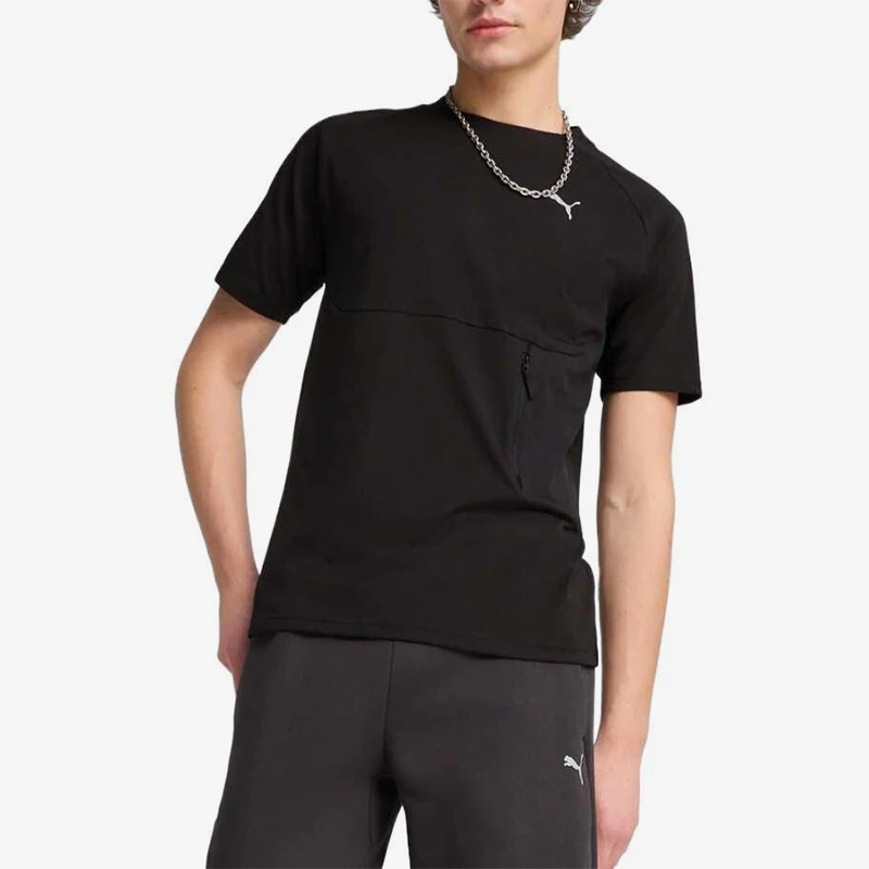 

Оригинальная летняя новая мужская модная простая дышащая футболка с короткими рукавами Puma 631829-01