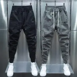 Kargo pantolon erkekler Streetwear pamuk Joggers Hip Hop moda Sweatpants erkek rahat Harem pantolon yaz Harajuku pantolon erkek kadın