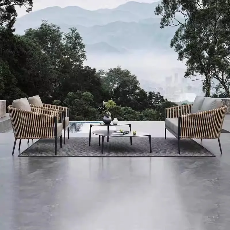 

Кресло для отдыха Открытый диван Акцентный пол Дизайн мебели для отеля Садовые диваны Акцент Мебель для вечеринок Relax Arredo Giardino Lshysf