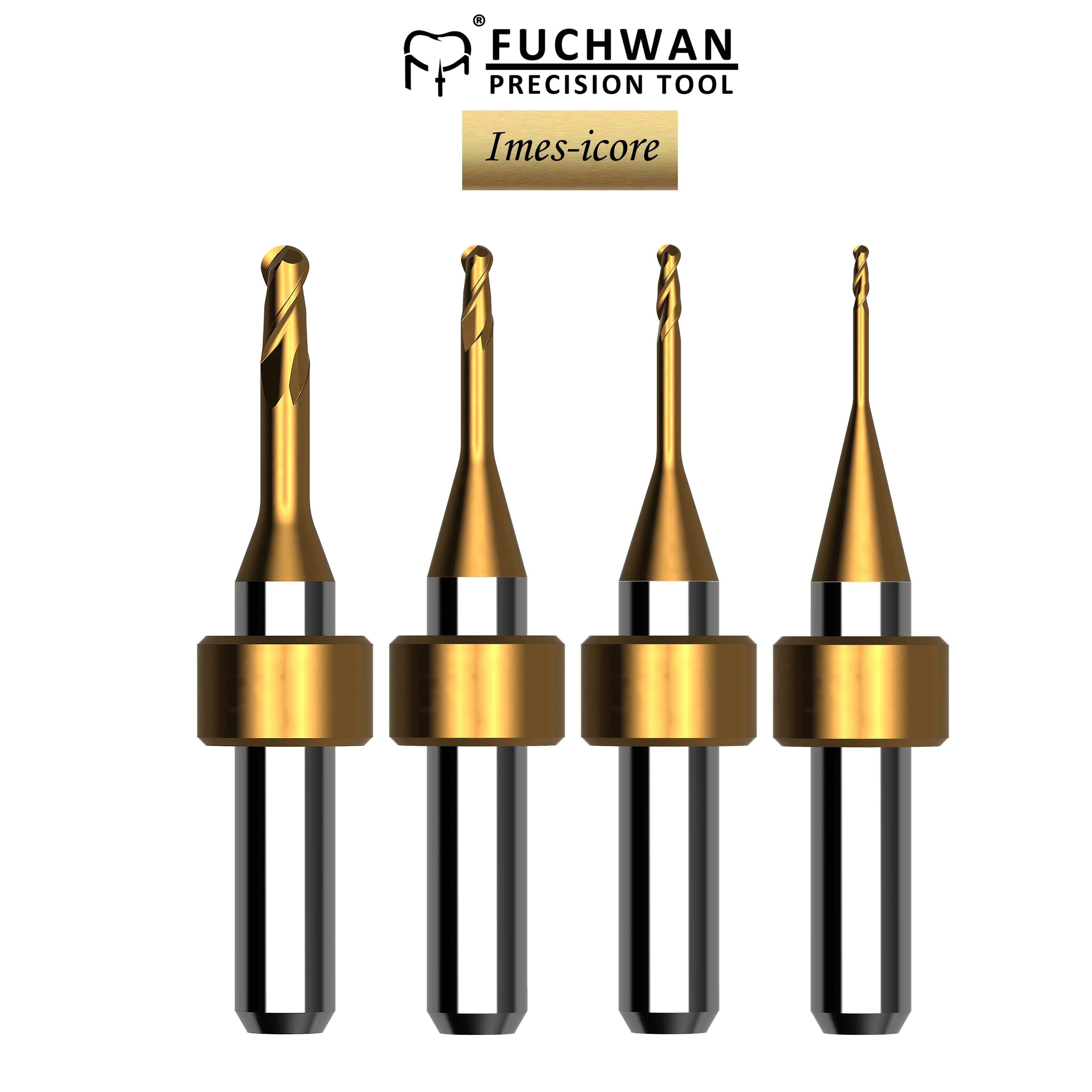 Dental CAD CAM Milling Burse Titanium/Cocr Alloy Tungsten Ball Milling Tools  For  For Imes-Icore 350/550/750 Machines