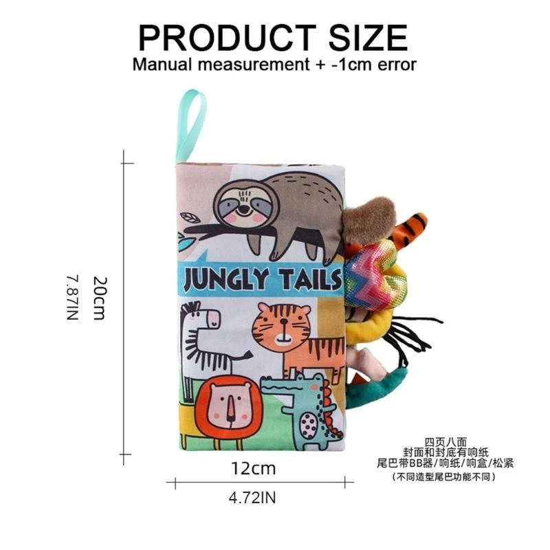 Libro a prueba roturas para suelo, libro con espejo, libro educativo 3D para centro actividades, recién nacido,