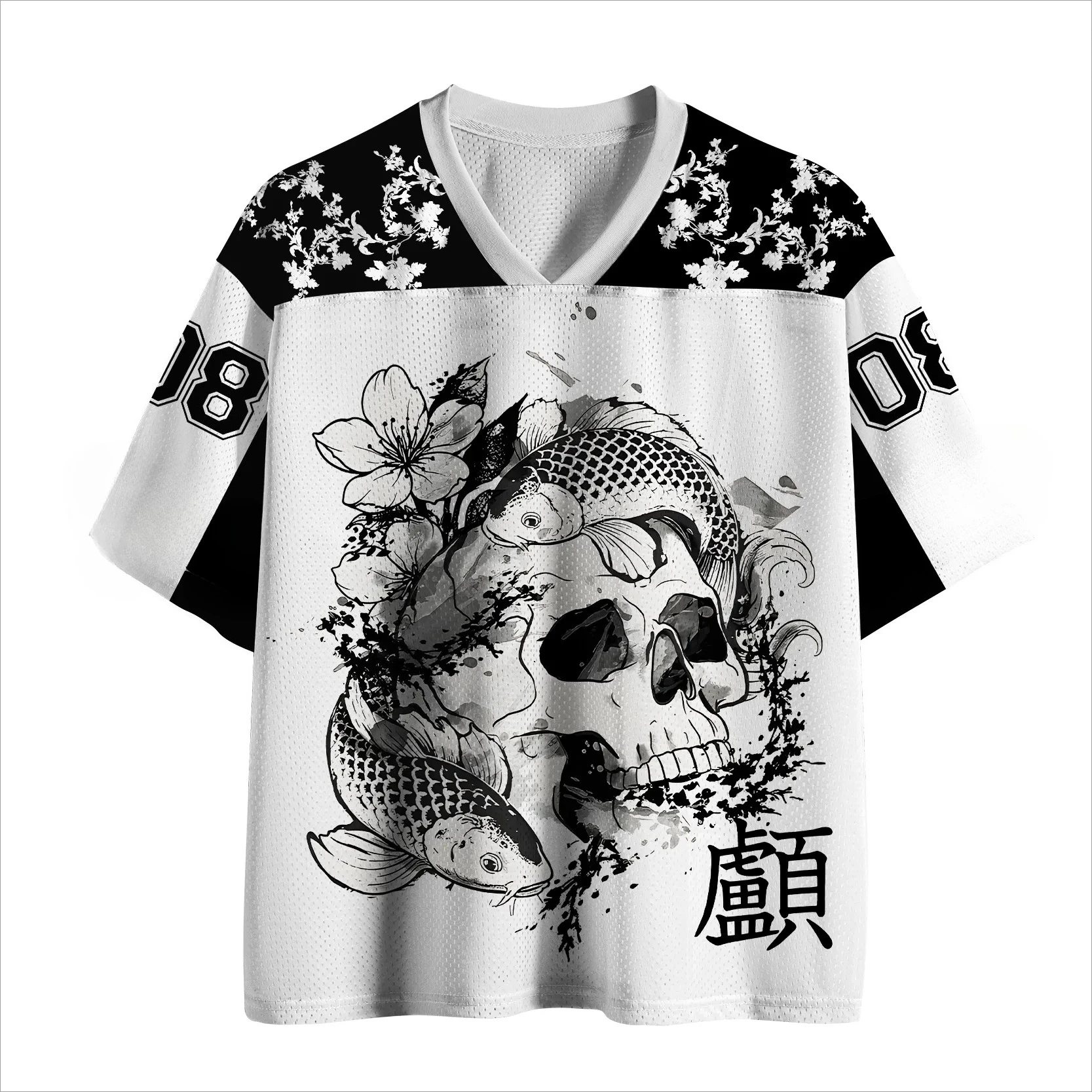 New Summer Limited Edition Fun Gothic Y2K 3D Printing Quick Drying Fitness Fashion Leisure Outdoor Parent Child V-neck T-shirt