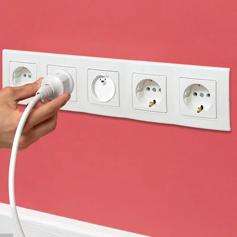 Socket Covers Baby Proofing Outlet Safety Covers Child Proof Silicone Socket Covers For Baby Safety Socket Protector Cover