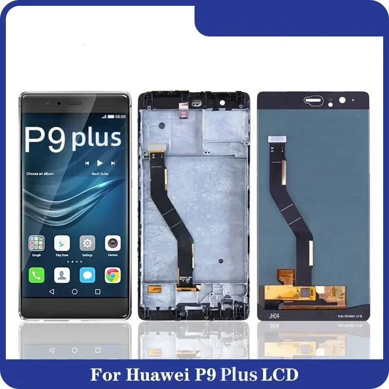Pantalla de 5,5 "para Huawei P9 Plus, montaje de pantalla táctil digitalizadora LCD con marco P9 Plus, reemplazo del Panel de pantalla
