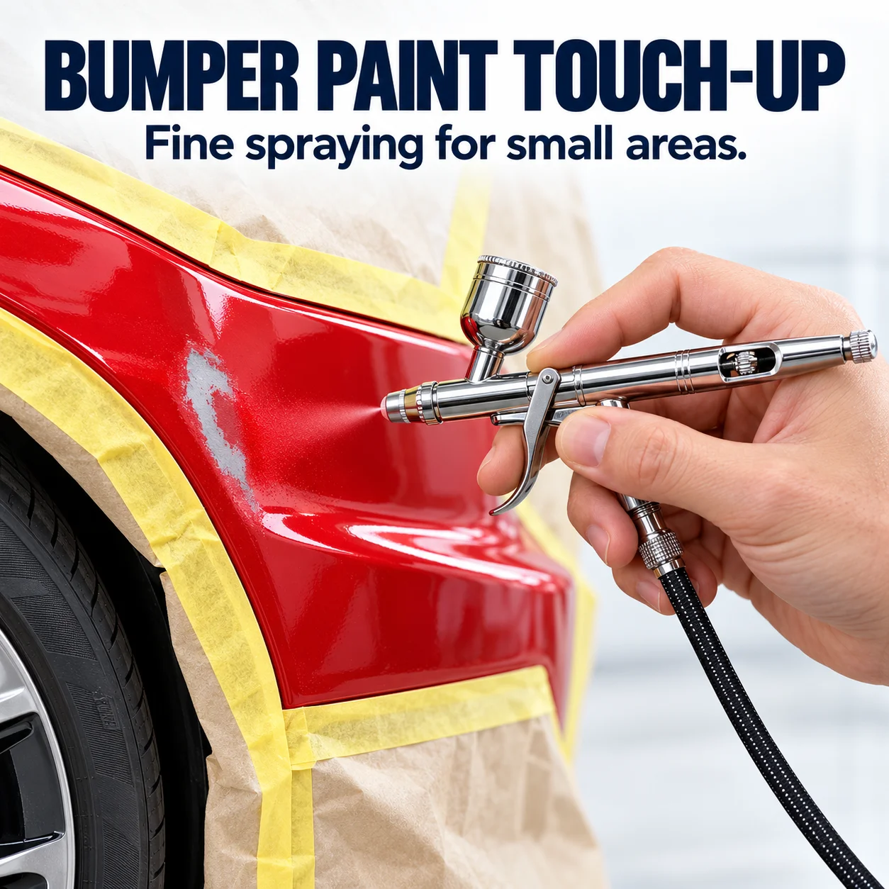 Professional Airbrush Compressor Kit for Car Touch Up Paint, Gravity Feed Airbrush with Extra Nozzles & Needles