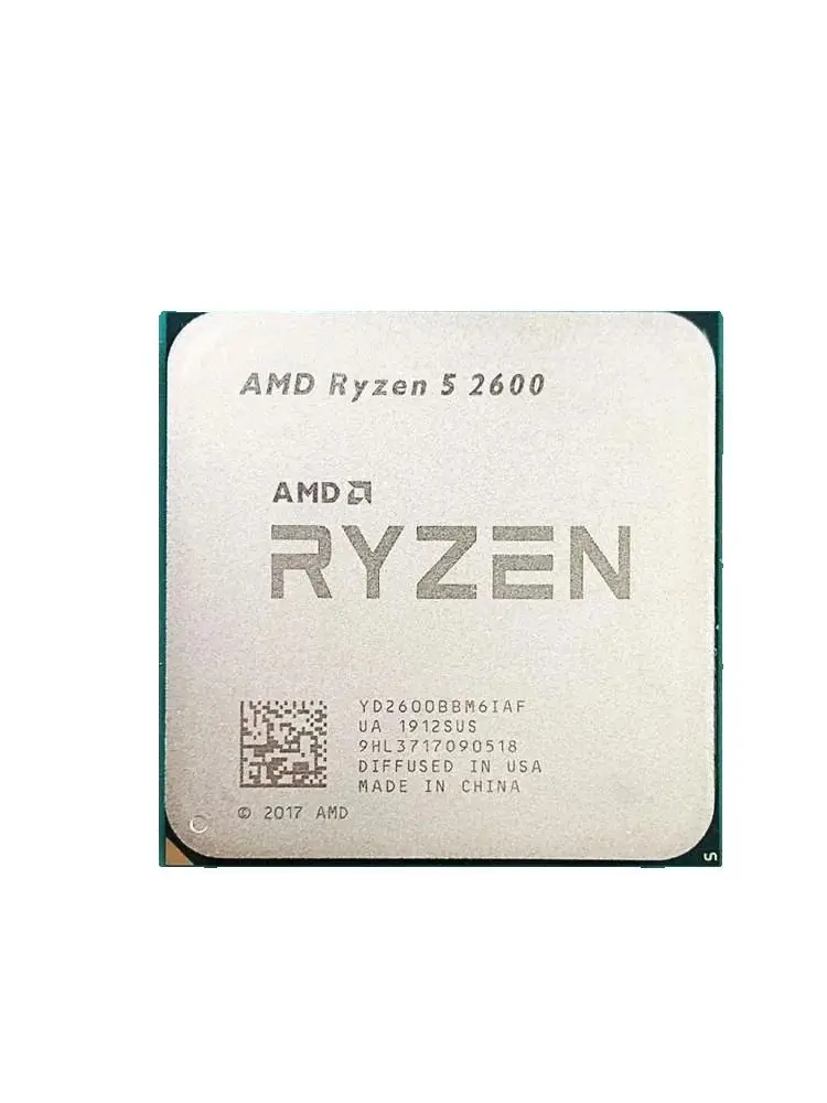 AMD Б/у Ryzen 5 2600 R5 2600 3,4 ГГц GAMING Zen+ 0,012 65 Вт YD2600BBM6IAF Разъем AM4