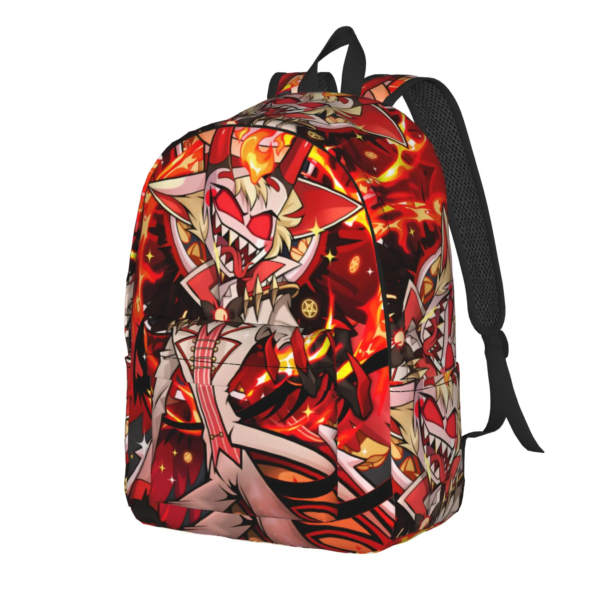 Hazbin Hotel Lucifer Backpack Hazbines Hoteles Travel Backpacks Female High Quality Lightweight School Bags Cute Rucksack