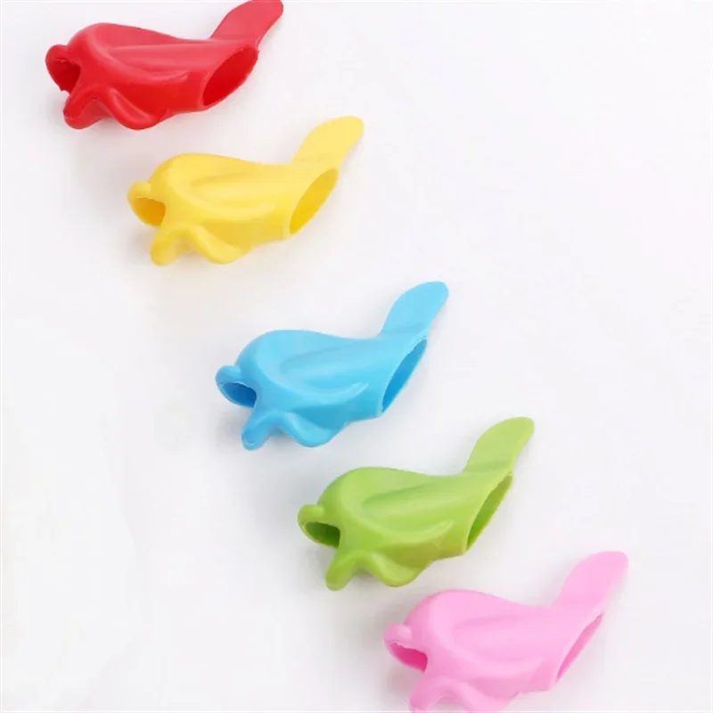 Estojo de lápis de silicone para crianças, caneta, papelaria para estudantes, cinta de escrita, bonito, novo, 20pcs