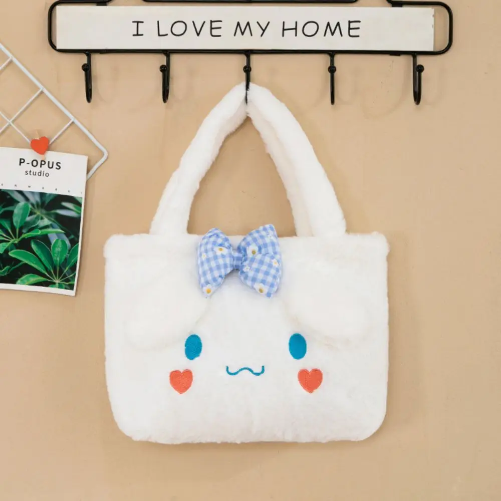 Sanrio Kuromi Plush Bag Cinnamoroll Kawaii My Melody Cartoon Animal Handbag Cute Storage Tote Bags Women Girls Birthday