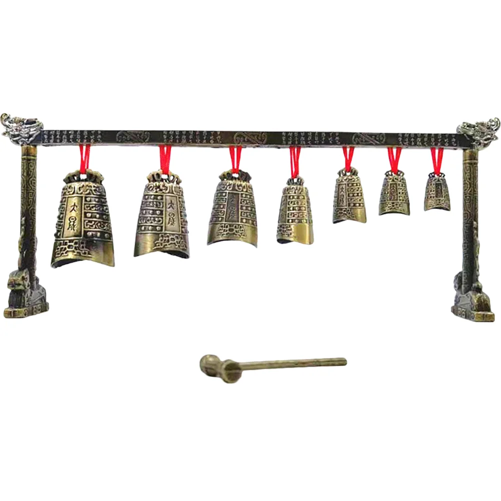 Vintage Decor Chimes Percussion Instrument Ornament Desktop Model Chinese Alloy Musical Ancient