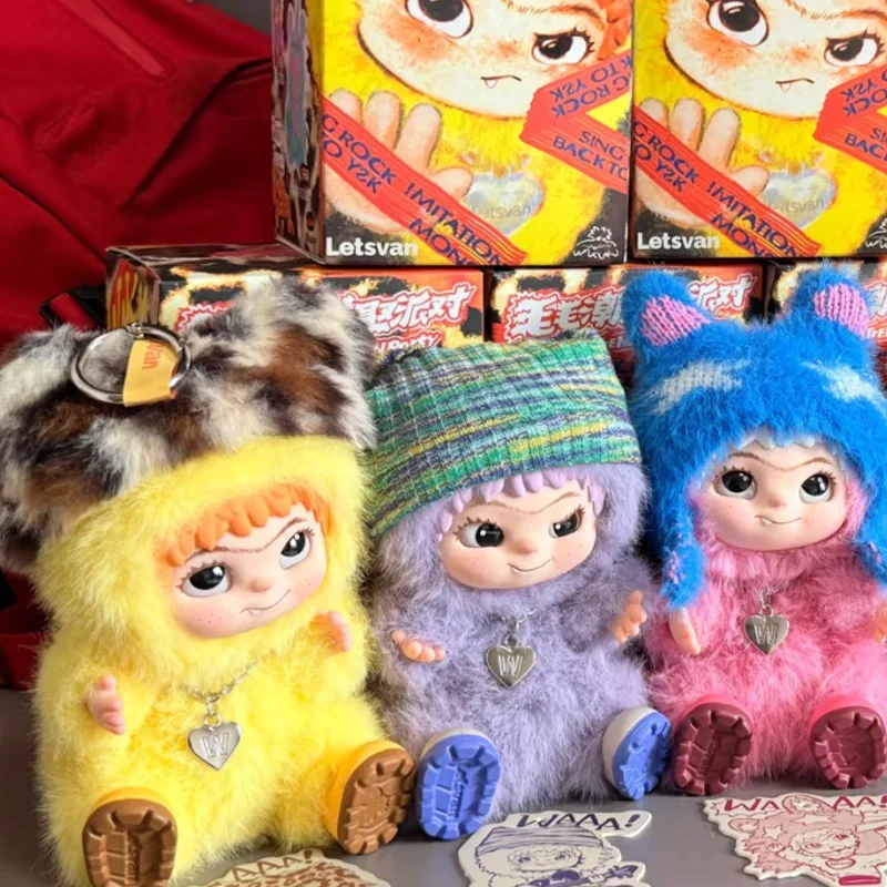 

Wakuku Fuzzy Trendy Fun Party слепая коробка милая фигурка Wakuku Mystery Box милая кукла сумка кулон кукла-сюрприз Рождественский подарок