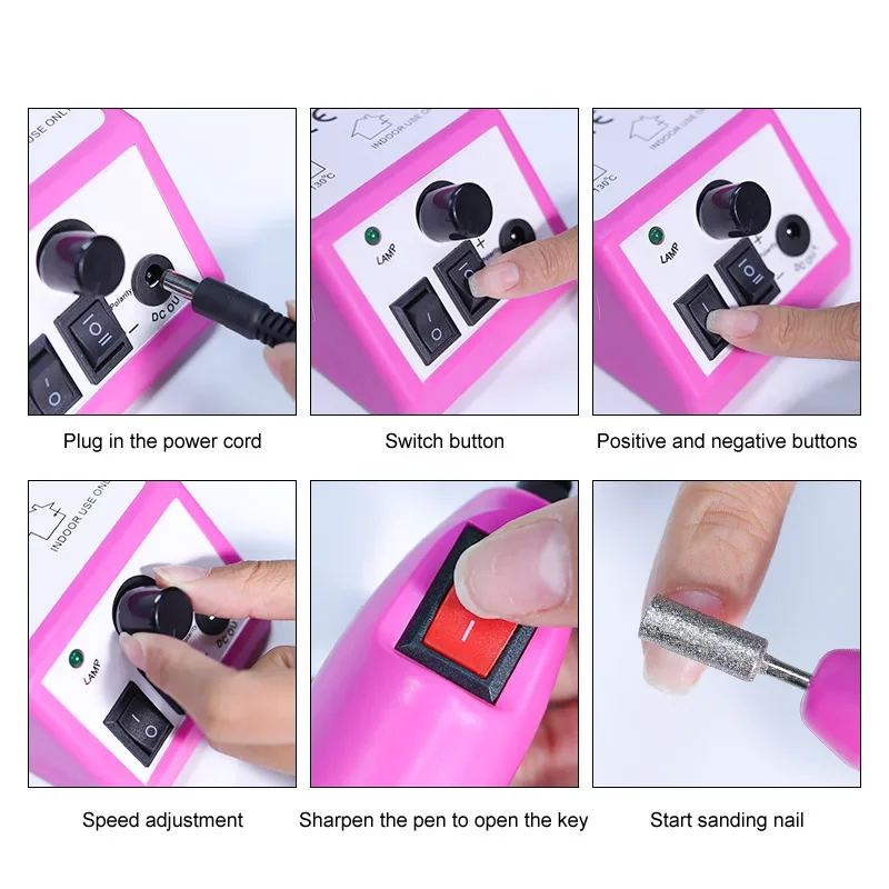 20000rpm Professional Nail Drill Machine Electric Nail File for Manicure Nails & Toenail Manicure Nail Art Pedicure File Tools