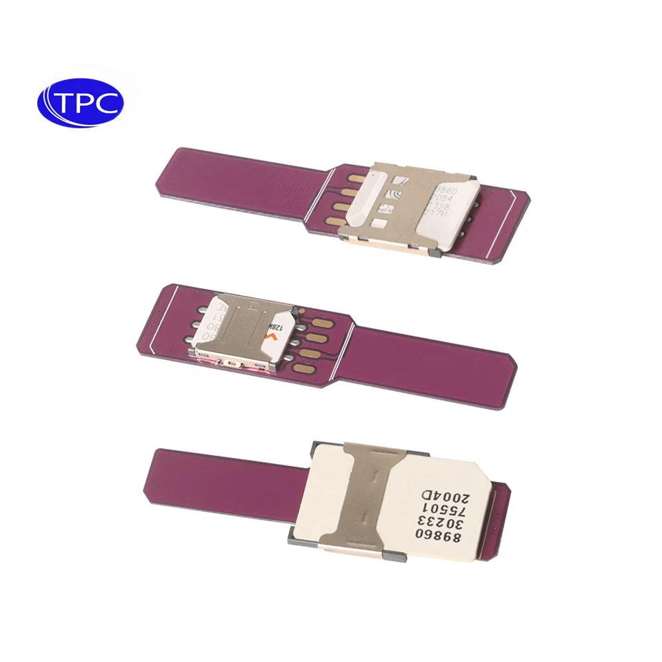 TPC Nano SIM Card to Mini SIM Card Adapter Expander Test Board PCB Board SIM Card Reader Quick Conversion Card Male to Female
