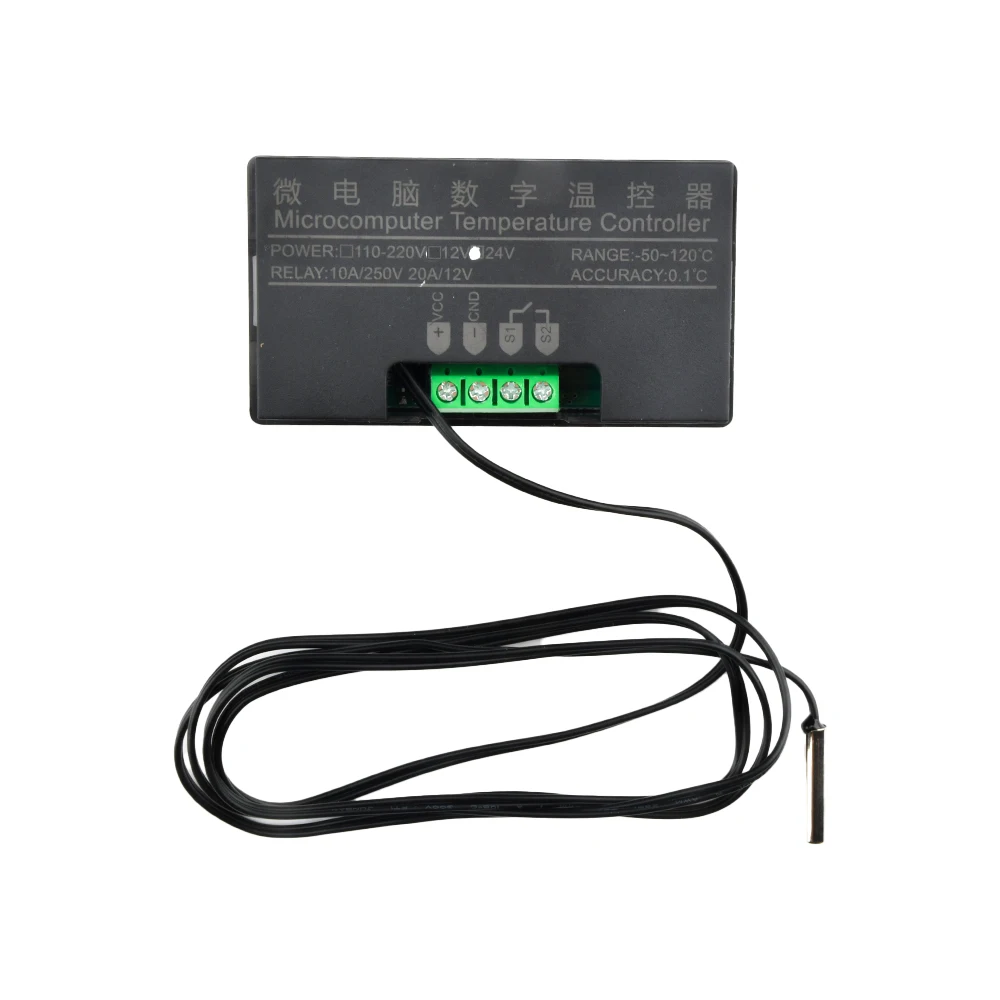 W3230 12V 24V AC110-220V Probe line 20A Digital Temperature Control LED Display Thermostat With Heat/Cooling Control Instrument