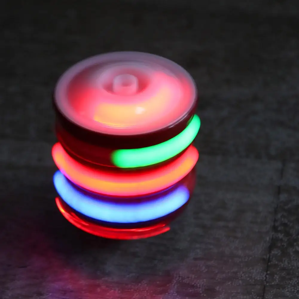 Rotary Luminous Spinning Top LED Press Classic Spinning Tops Cartoon Light&Sound Children's Gyroscope Parent-child