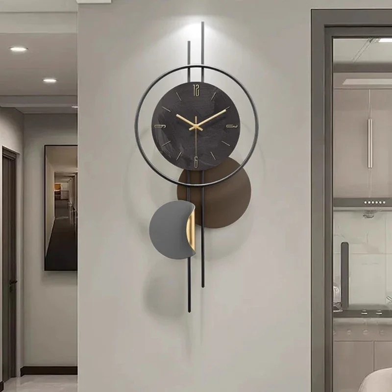 Minimalist Living Room Wall Clock Black Design Nordic Kitchen Digital Wall Clock Unusual Hallway Reloj De Pared Room Decorarion