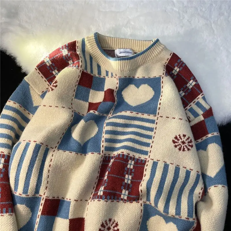 2023 New Autumn Winter Women Sweater Loose Vintage Lazy Style Loose Casual Large Size Jacket Pullover High Quality Knitted Coat