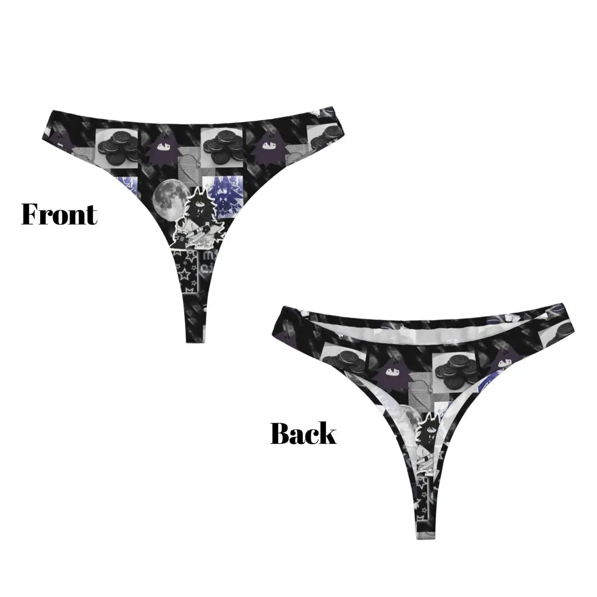 Custom Miss Circle Game G-string Panties Breathable Women Stretch Thongs Comfort Underwear