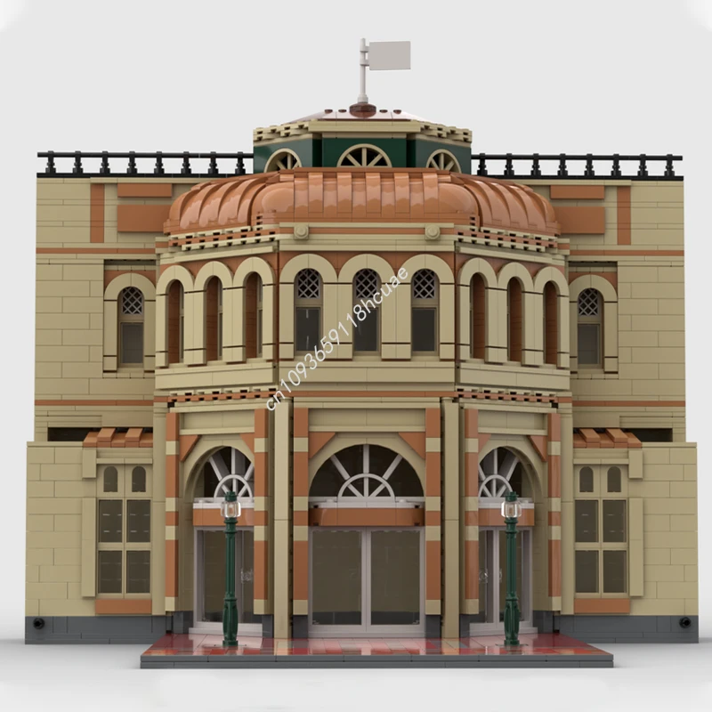 

2516 шт. MOC Magic Kingdom Center Street Emporium Disneying, строительные блоки, образовательный кирпич, детская рождественская игрушка в подарок