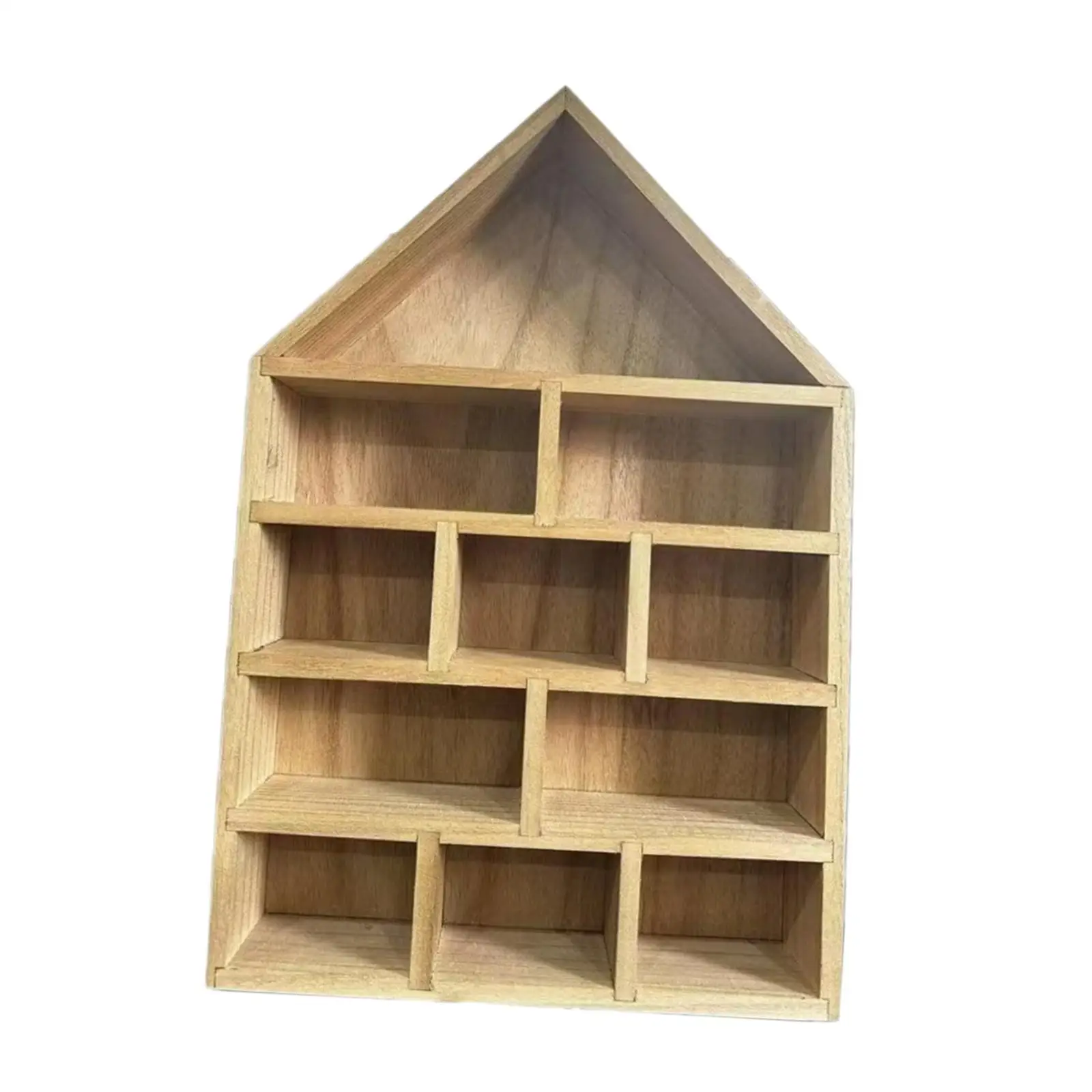 Shadow Box Display Shelf Wood Wall Storage Rack for Doorway Kitchen Entryway