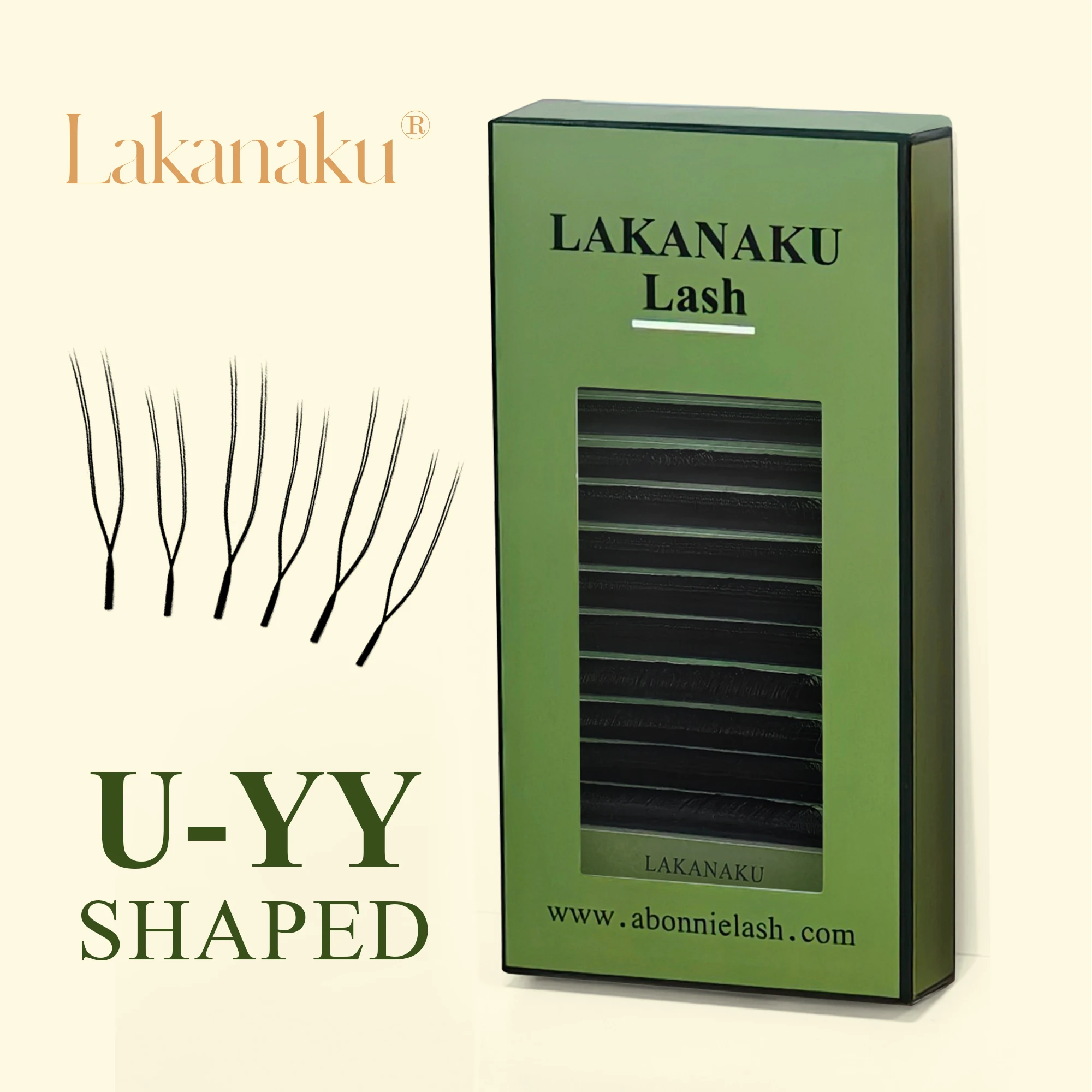 

LAKANAKU U YY False eyelashes Extension 5D W Lashes Premade Base Fan Effect Eye Lashes Natural Soft lash Woman makeup