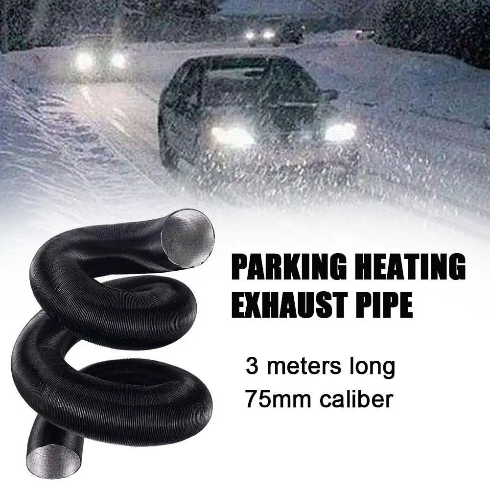 75mm Diameter 300cm Lenghth Air Diesel Parking Heater Duct Pipe Tube Hose For Webasto Eberspacher Car Truck