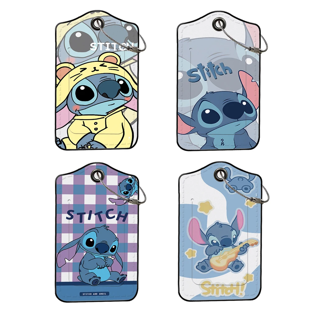 

Stitch Luggage Labels Suitcases Luggage Tags Personalized Travel Accessories Cute Bag Tags Luggages Id Address Baggage Boarding