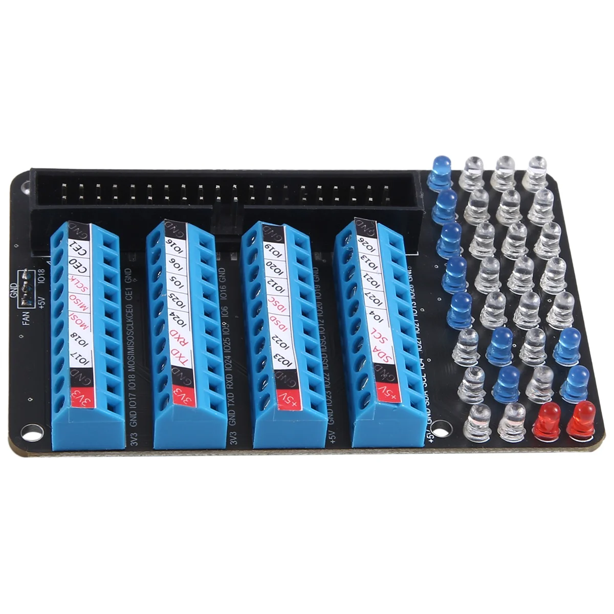 AT87-Adecuado para Raspberry Pi 4 GPIO Placa de expansión Kit de carcasa