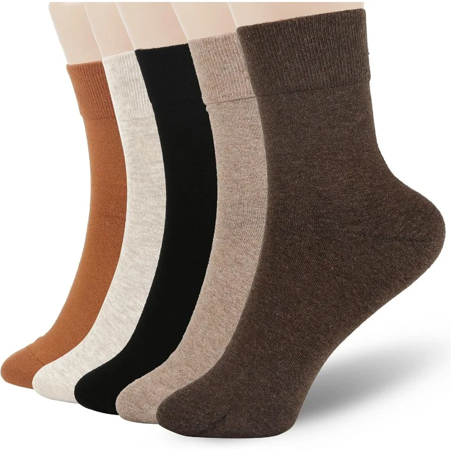 

Women Thin Cotton Socks Soft Cotton Bootie Socks for Women Above Ankle Crew Socks Ideal for Daily Wear Travel and Office Us