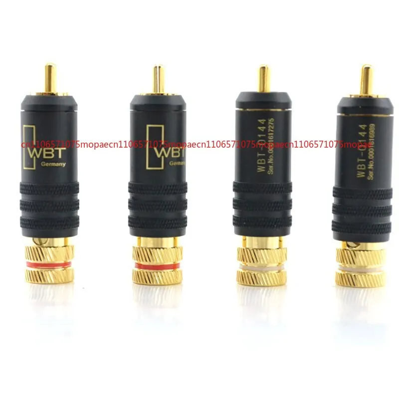 

OK 4 шт. для WBT-0144 позолоченных самоблокирующихся разъемов RCA, аудио-видео разъемы