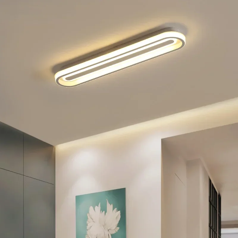 

White/Black Ceiling Lamps for Aisle Staircase Corridor Living Room Dining Kitchen Office Gallery Foyer Hall Indoor Lights