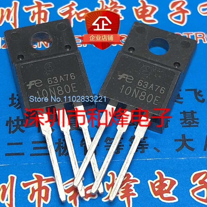 (5PCS/LOT) 10N80E FMV10N80ETO-220F 800V 10A