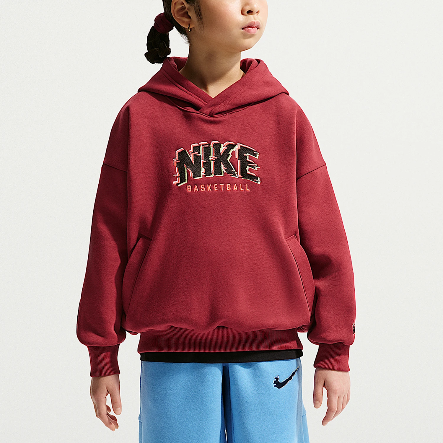 

Nike Authentic Spring Autumn Youth Fleece Hooded Retro Soft Sports Hoodie HV0508-677