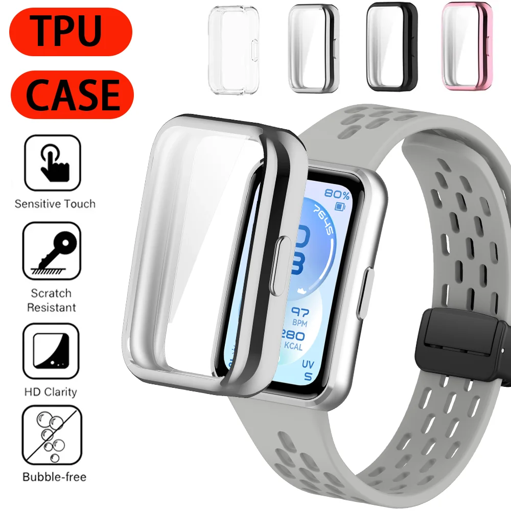 Soft TPU Case for Huawei Band 11 11 Pro Frame Bumper Screen Protector Shell Huawei Band 10 9 8 Full Protective Cover Accessories