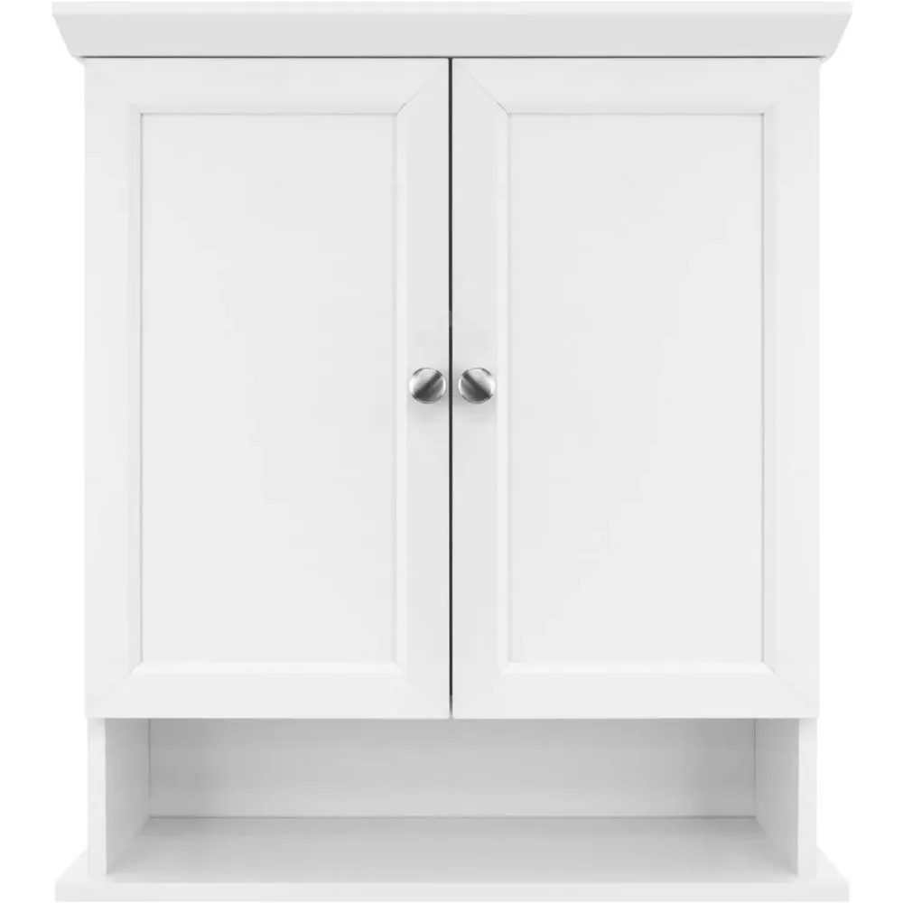 

23x26 White Medicine Cabinet Organizer, Wall Mounted Bathroom Cabinet for Over-The-Toilet Storage, Bathroom Furniture & Rest