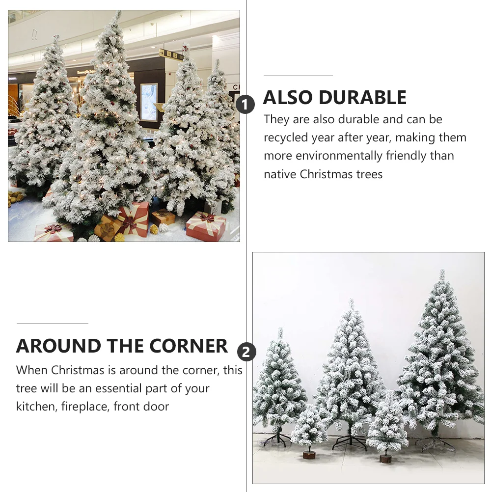 Arbre de Noël Élsimulé pour la décoration intérieure, ornement de Noël blanc, accessoire de mise en page de scène, créatif