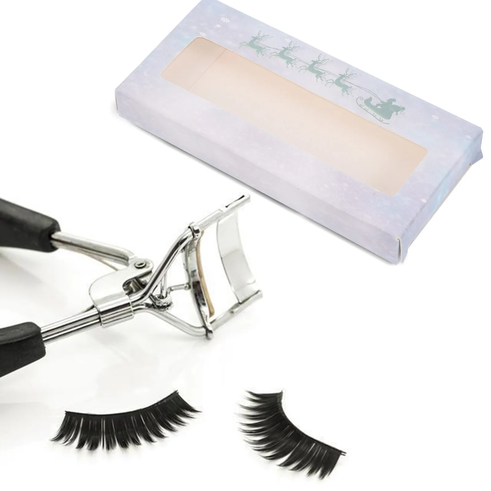 25 قطعة من حقيبة تخزين الرموش لعيد الميلاد، حامل رموش محمول، تصميم جميل، تحتاج الحياة اليومية، حافظة رموش لعيد الميلاد