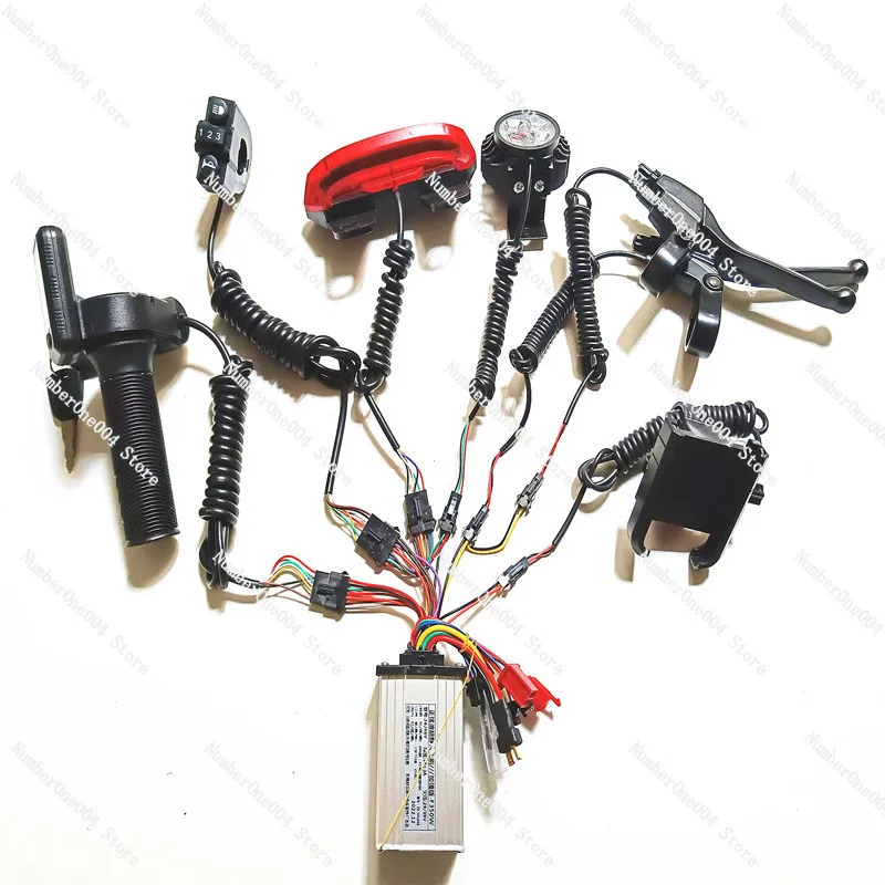 36V48V Electric Folding Scooter Modified Controller Electric Display Instrument Handle Switch Full Set of Line Spare Parts