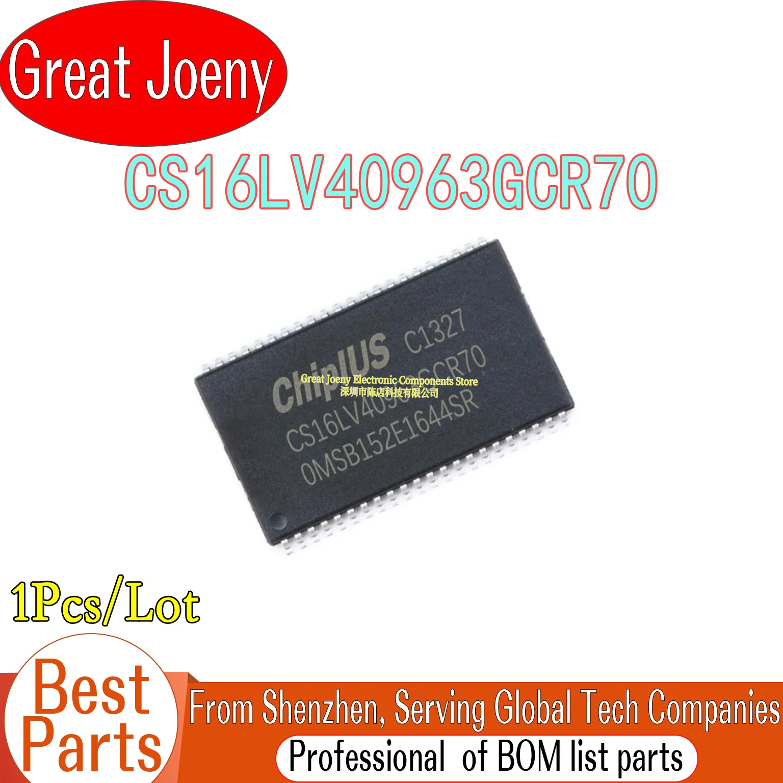 

100% New Original CS16LV40963 CS16LV40963GCR70 IC Chipset TSOP-44