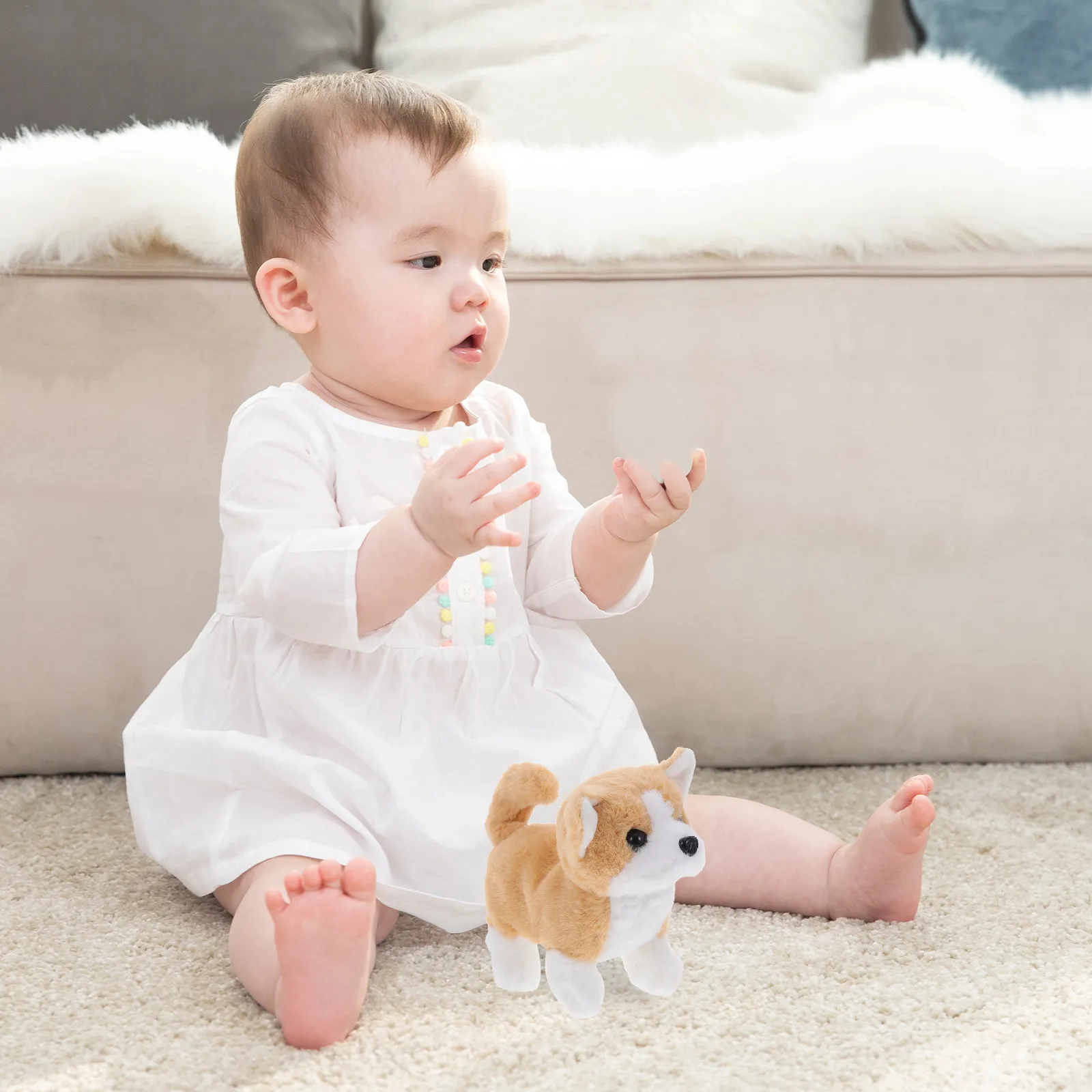 

Electric Barking Simulation Dog Walking Funny Educational Plaything for Kids Parent-Child Communication Simulation Dog Toy