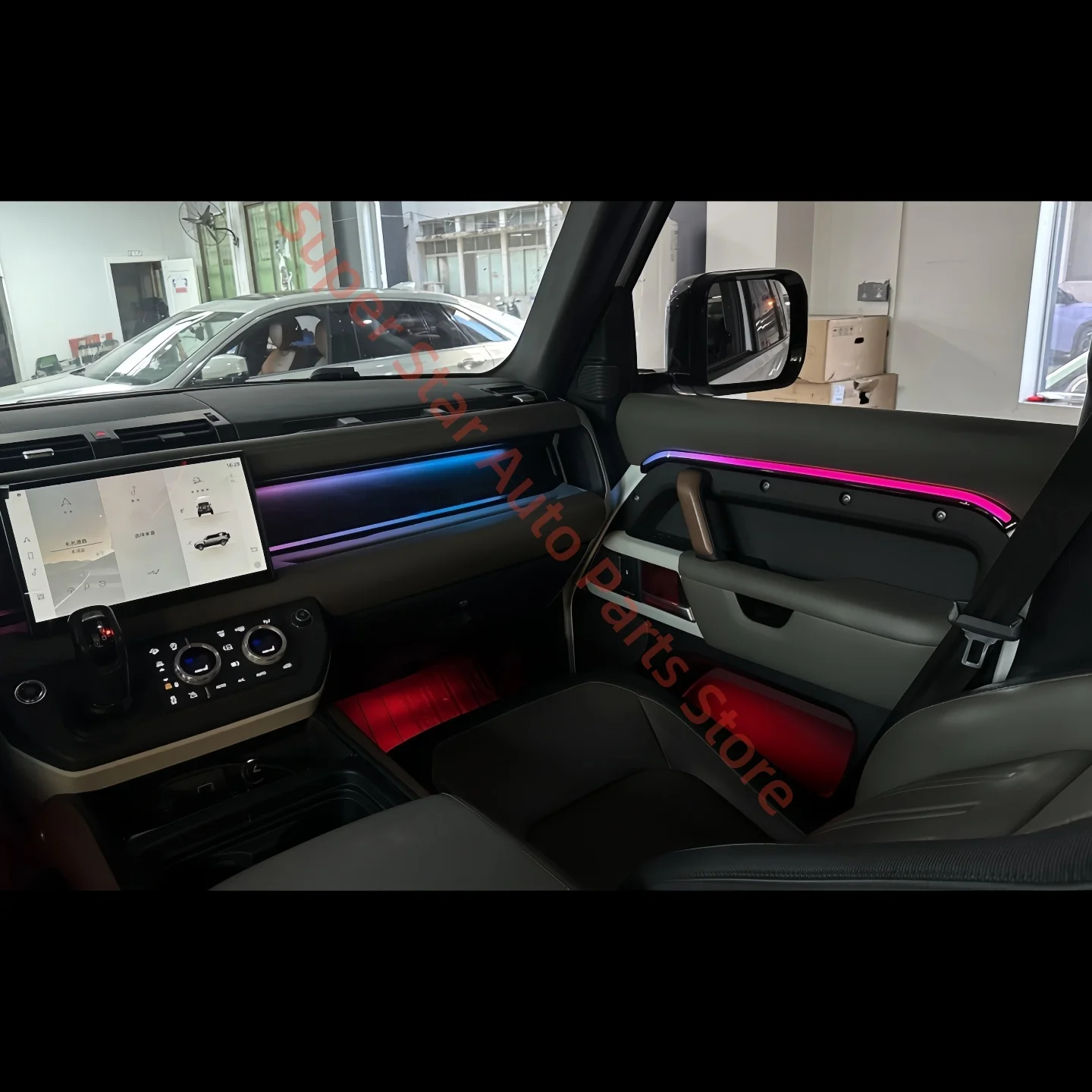 

For Range Rover Defender 2020-2025 Atmosphere Lamp Car interior lighting upgrade Car accessories screen control Ambient Light