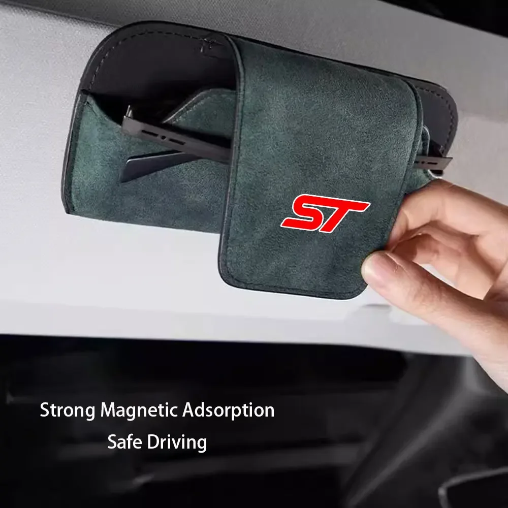 

Поп для Ford Focus ST автомобильный держатель для очков, зажим, аксессуары, чехол для украшения интерьера, органайзер для очков, хранение солнцезащитных очков