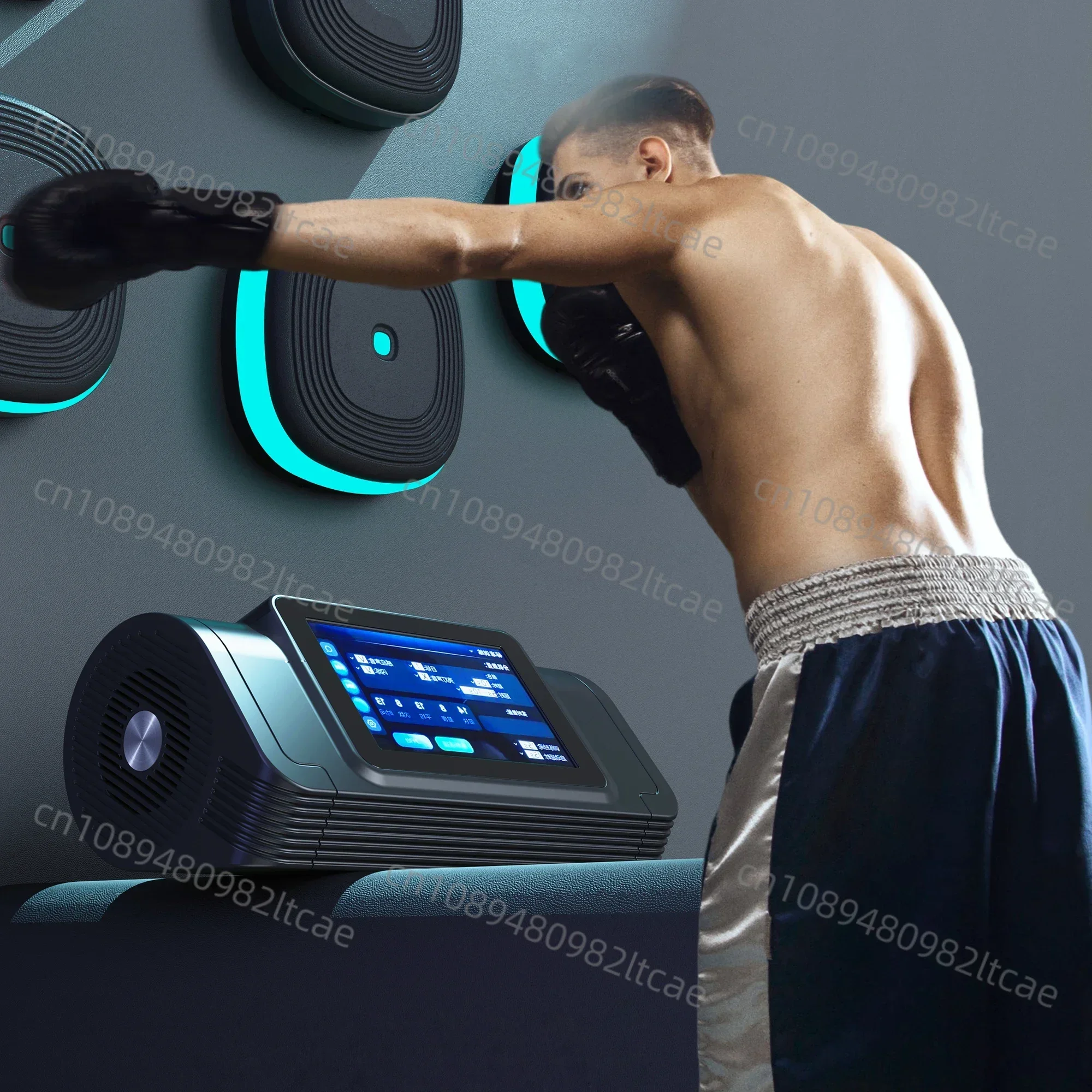 Split Type Bluetooth Music Boxing Machine Wall Mounted Smart Boxing Wall Target Workout Punching Equipment Music Boxing Target