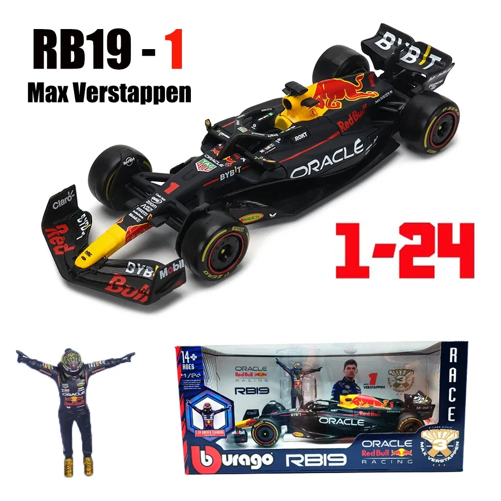 Bburago 1:24 Mercedes-Amg Bnez F1 W14 F1 Red Bull Rb19 And Pilot Figuaine Diecast Model Lewis Hamilton George Russell Doll Toys